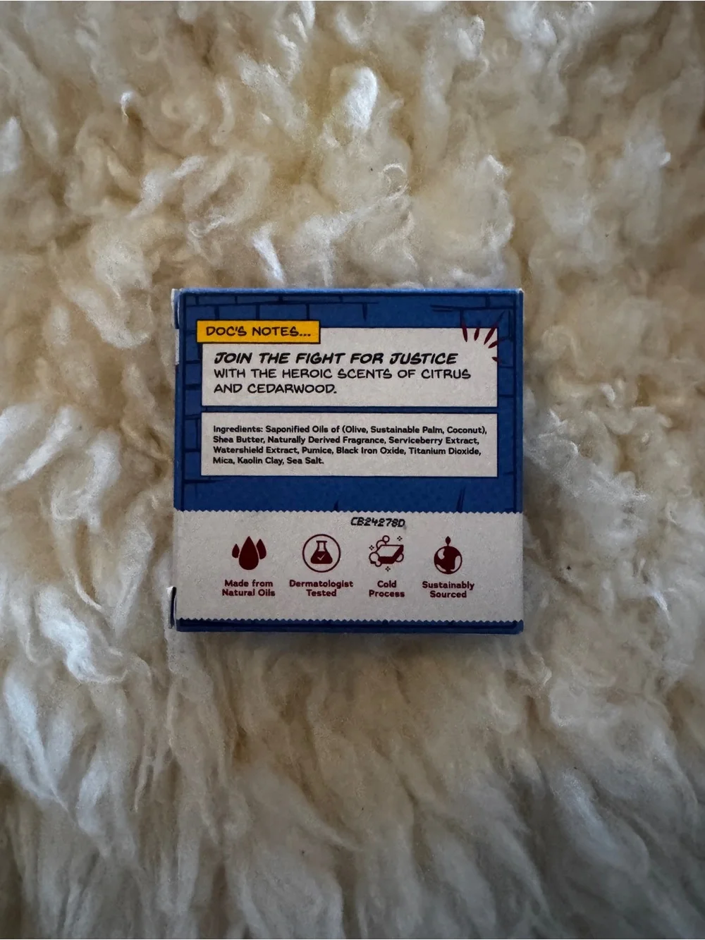 New Dr. Squatch x Marvel Liberty Lather Mens Natural Soap Bar